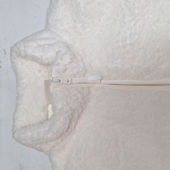 NEW! Kids' (Unisex) Faux Shearling Half Zip-Up Pullover, White - Wondershop - Picture 5 of 9